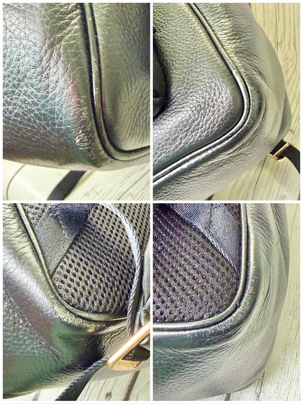 PRE LOVED Coach Court Black Pebbled Leather Backpack - Picture 11 of 12